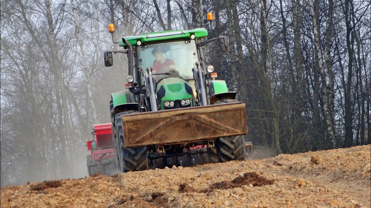 Siew Jęczmienia ☆ Deutz Fahr 5120 C ☆ Unia Poznaniak ~ Lambo Power