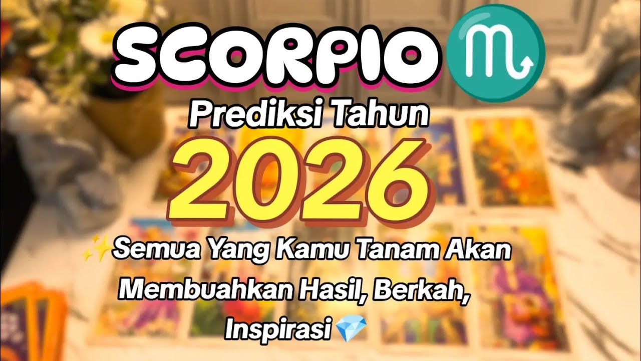 ♏SCORPIO Prediksi 2026✨Semua Yang Kamu Tanam Akan Membuahkan Hasil di Tahun 2026😱💎💖