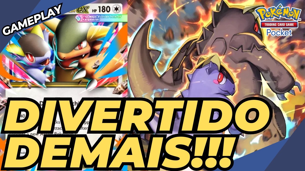 Mega Kangaskhan é a melhor nova mega COM SOBRAS | Gameplay Pokémon TCG Pocket