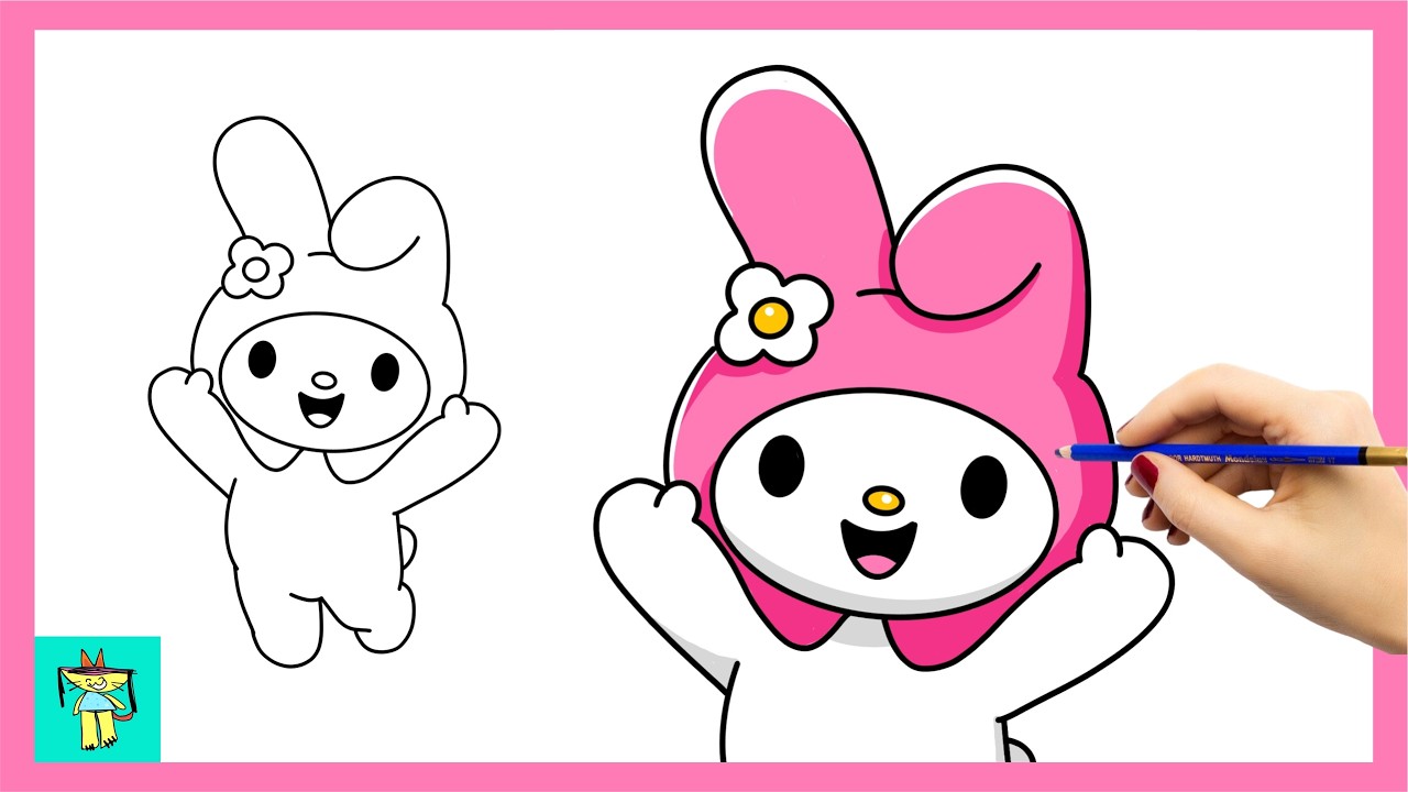 How to Draw Cute My Melody Character 💖 | Kawaii Art