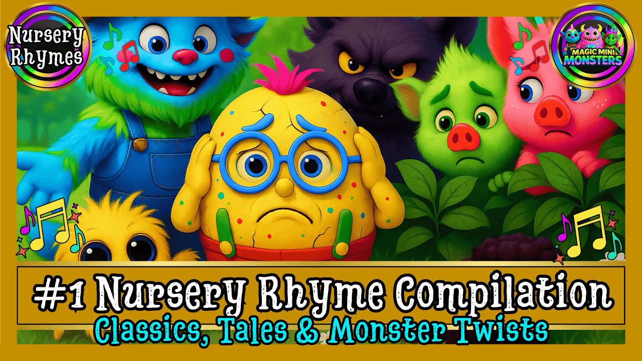 #1 Nursery Rhyme Compilation | Classic Songs & Rhymes | Magic Mini Monsters #magicminimonsters