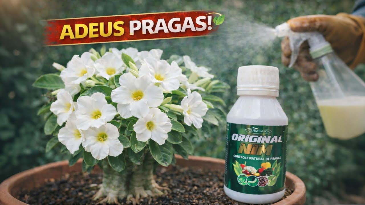 Óleo de neem nas Rosas do Deserto | Como prevenir e eliminar pragas de forma natural!
