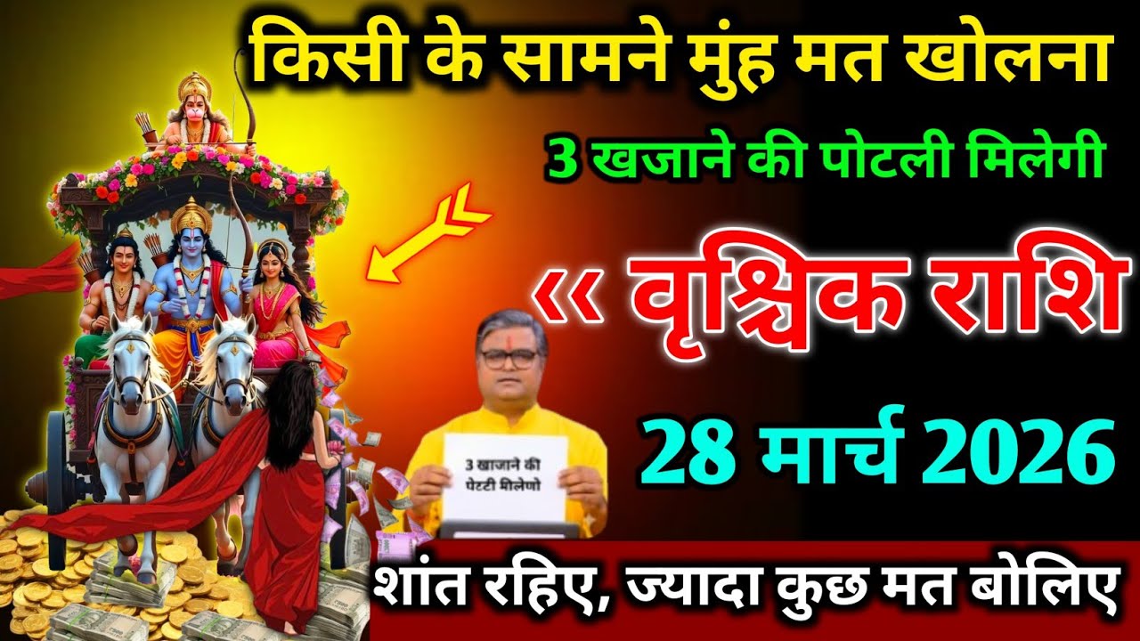 वृश्चिक राशि।। 17,18,19, 20 मार्च 2026। किसी के सामने मुंह मत खोलना,। देखो जल्दी 
