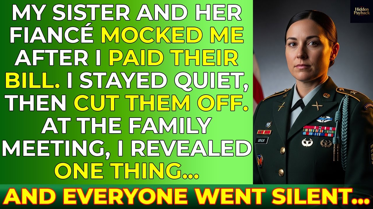 My Sister & Her Fiancé Mocked Me Behind My Back After I Paid Their Bill—So I Cut Them Off...