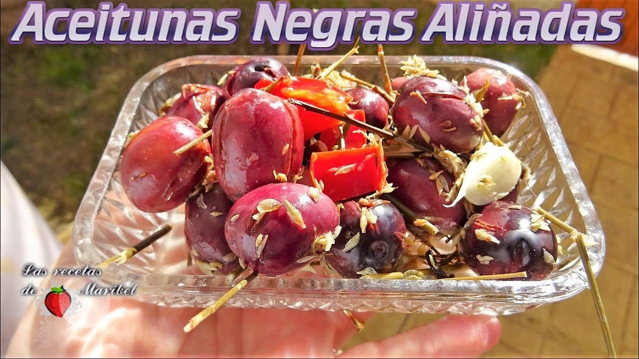 Aceitunas Negras Aliñadas | Curado de Aceitunas Moradas