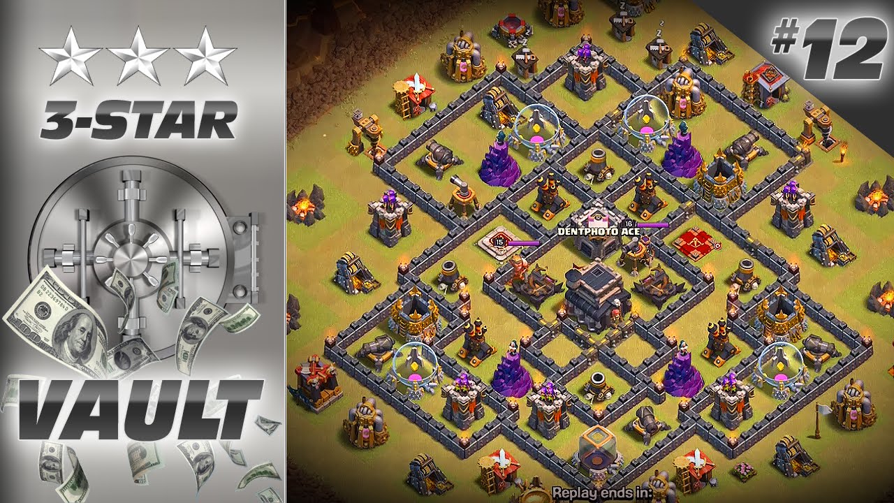 3-Star Vault #12: How to Beat Popular TH9 Base (The General)