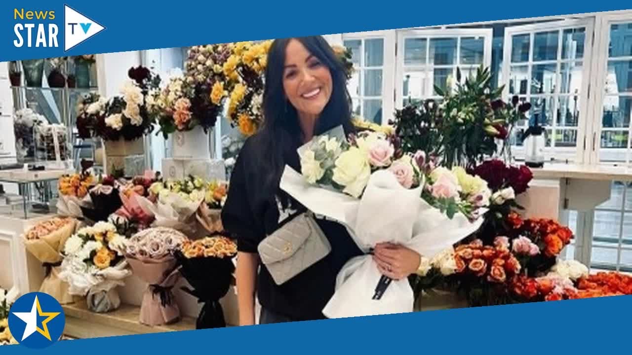 Martine McCutcheon stuns while out on a flower run in simple yet chic style