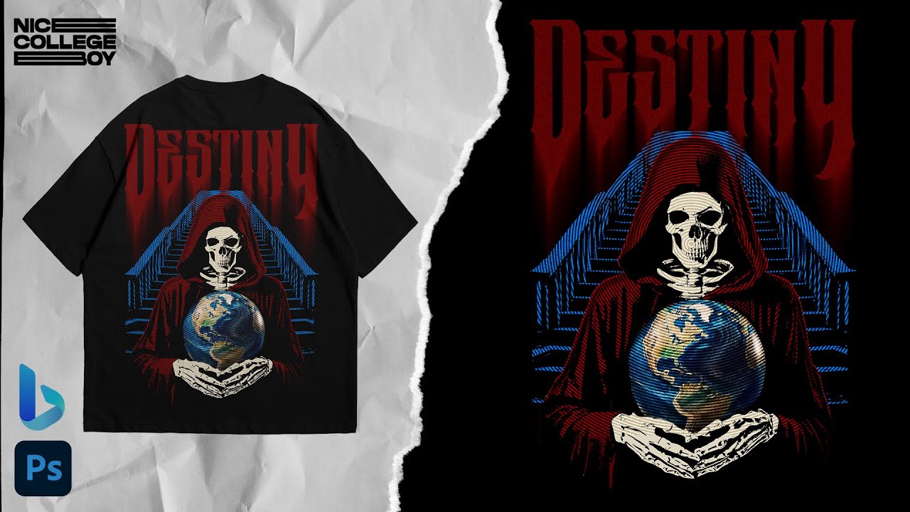Design a Streetwear T-Shirt from AI Art | Step by Step Tutorial