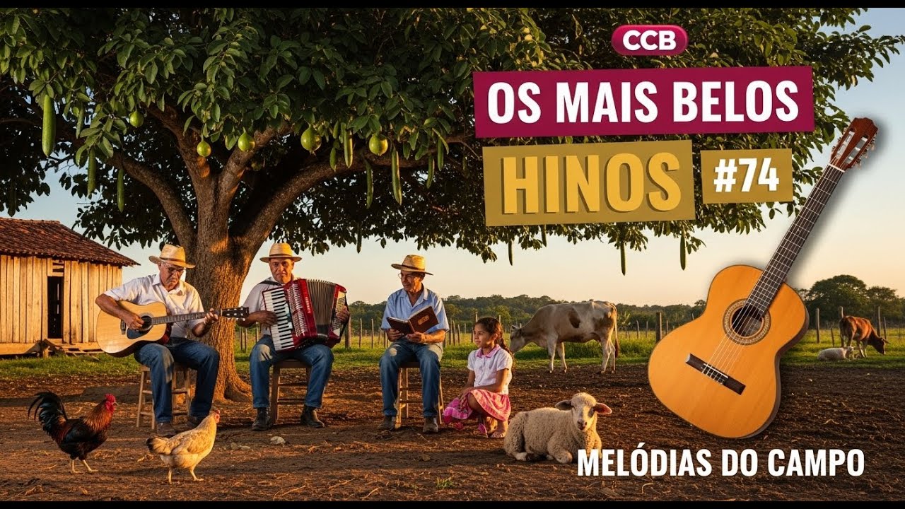 Os MAIS BELOS HINOS CCB | Moda de Viola | para tocar seu coração