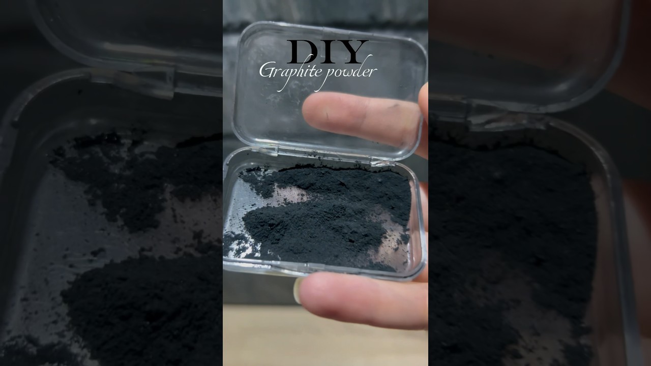 Pencil to graphite powder #diyideas #pencilsketch #arttips