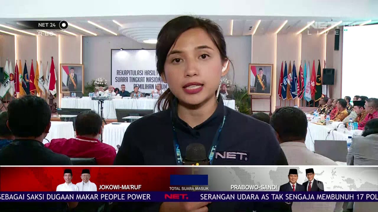 Live Report Rekapitulasi Nasional Pemilu 2019 - NET24
