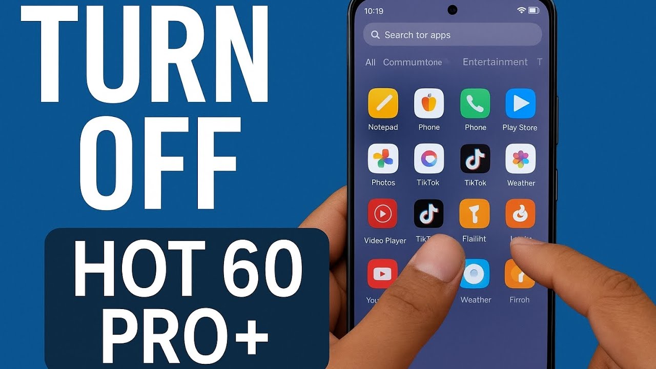 How to Turn Off Infinix Hot 60 Pro Plus Using Power Button