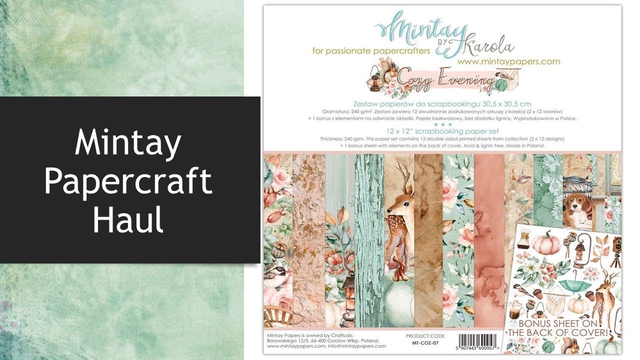 Mintay Fall Paper Collections | ASCsupplies | Craft Haul