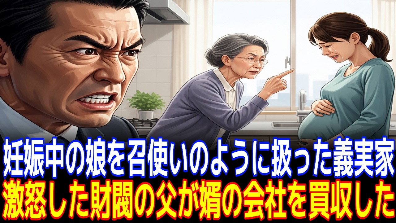 妊娠中の娘を召使いのように扱った義実家, 激怒した財閥の父が婿の会社を買収した