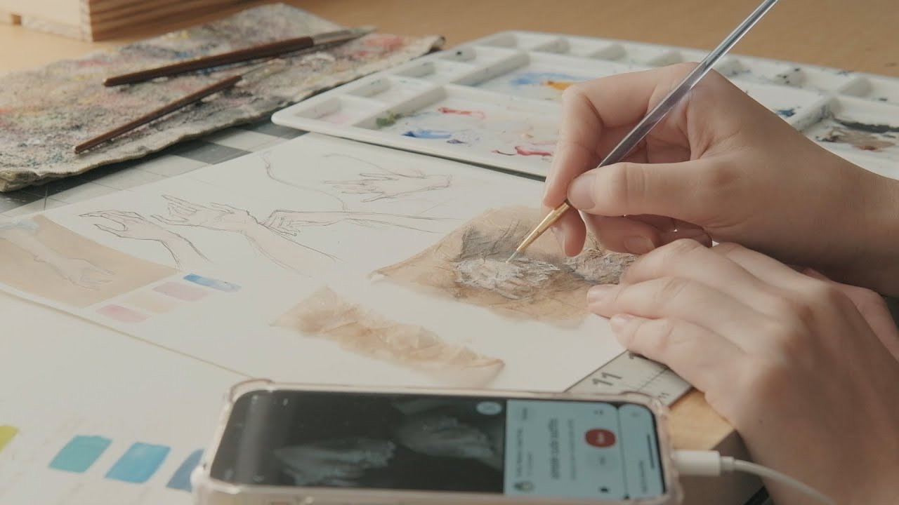 Painting Tea Bags