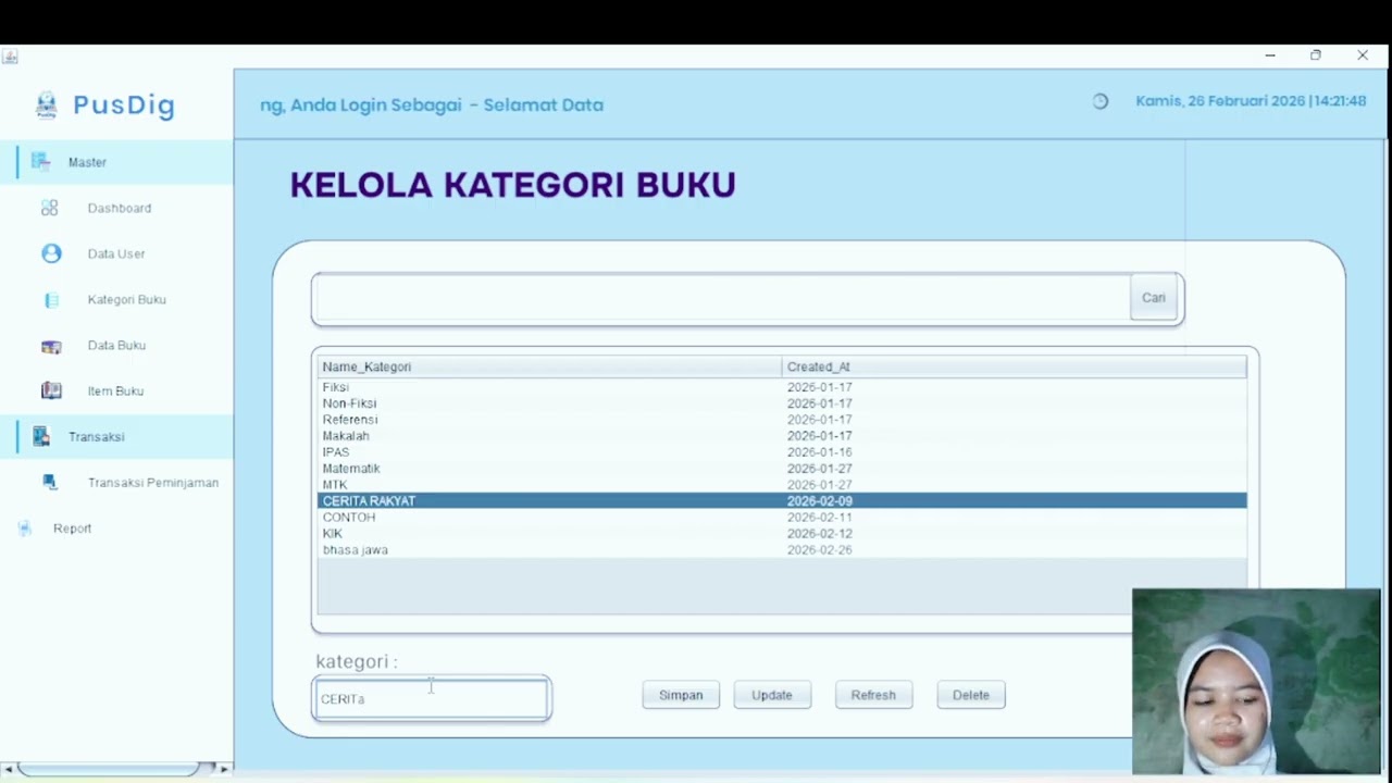 DEMO PROJECT UKK APLIKASI PEPRPUSTAKAAN DIGITAL SMK
