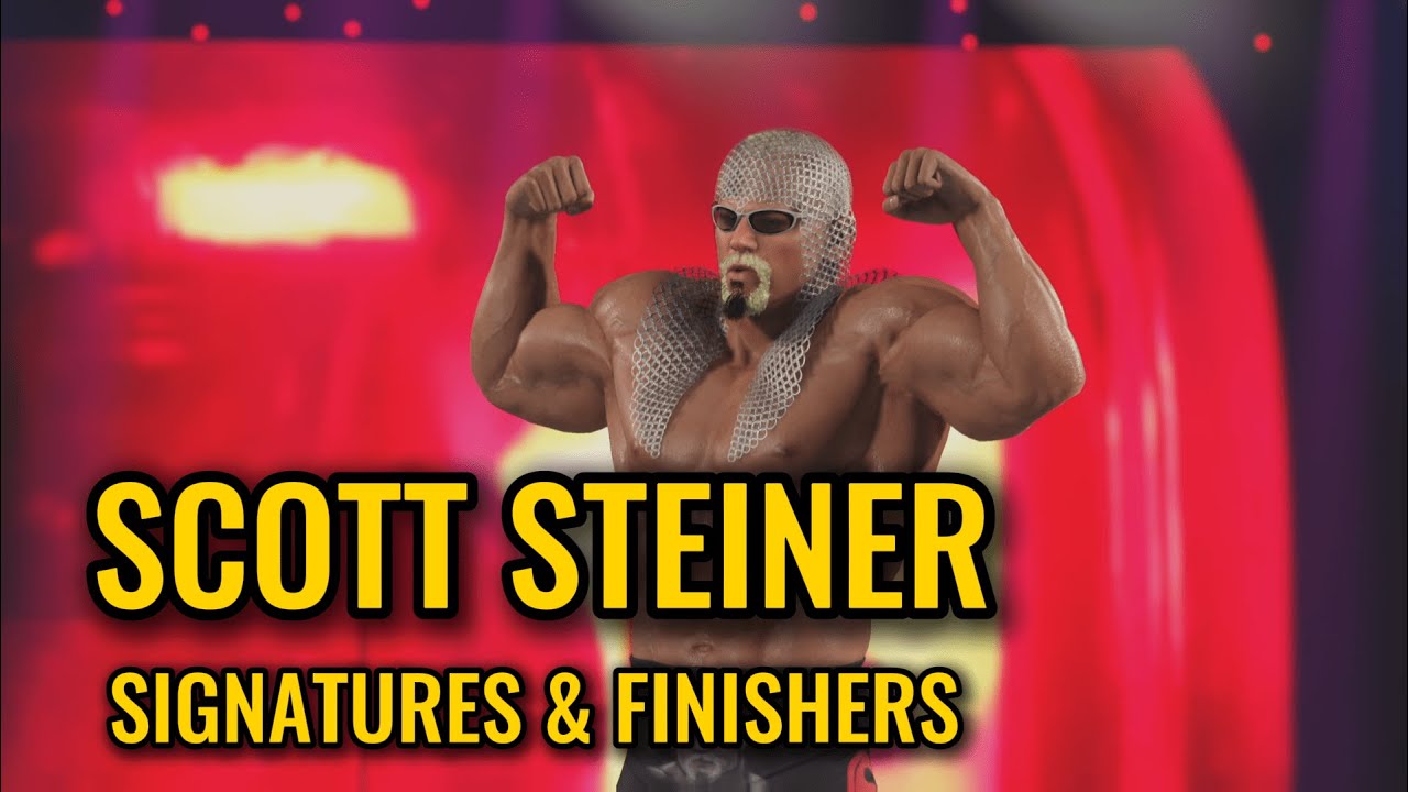 WWE 2K25 Scott Steiner Signature and Finisher Moves (Gameplay)