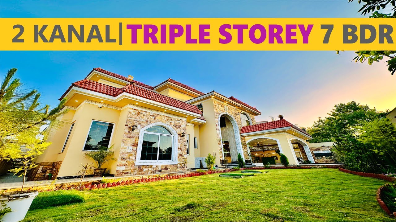 LUXURY TRIPLE STOREY 2 Kanal House with Basement Swimming Pool for Sale in Bahria Town Islamabad