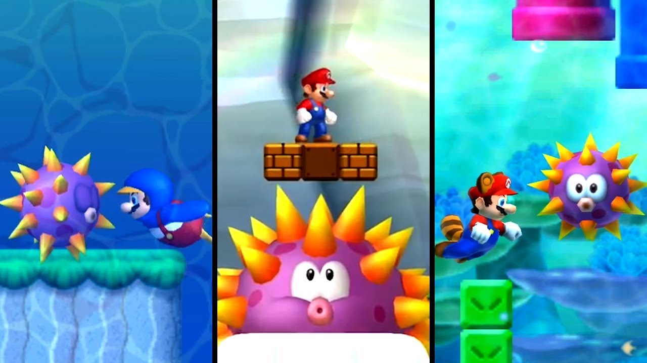 Evolution of Urchin Levels in New Super Mario Bros. (2009-2020)