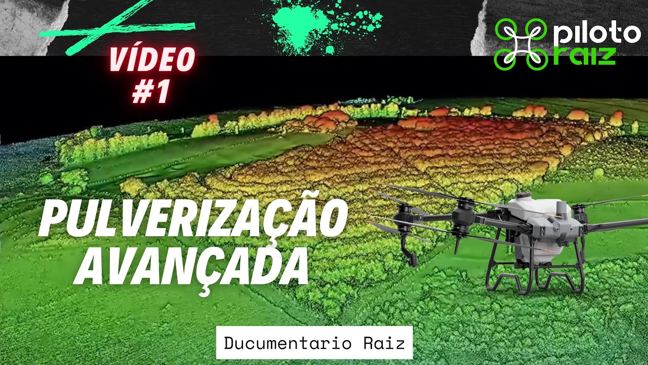 Pulverização em Linhas com Drones! #1