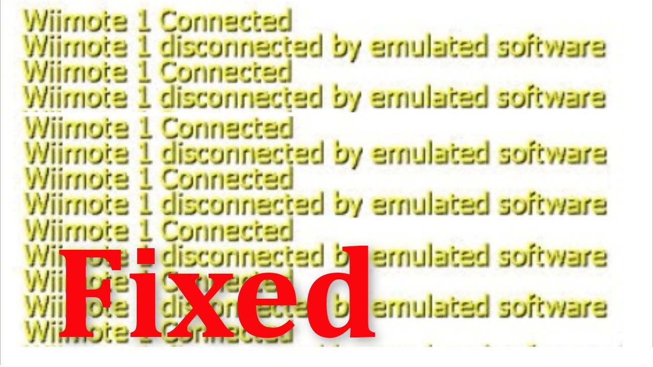 How To Fix Dolphin Emulator Wiimote 1 Disconnected by Emulated Software Error Windows 10 / 8 / 7
