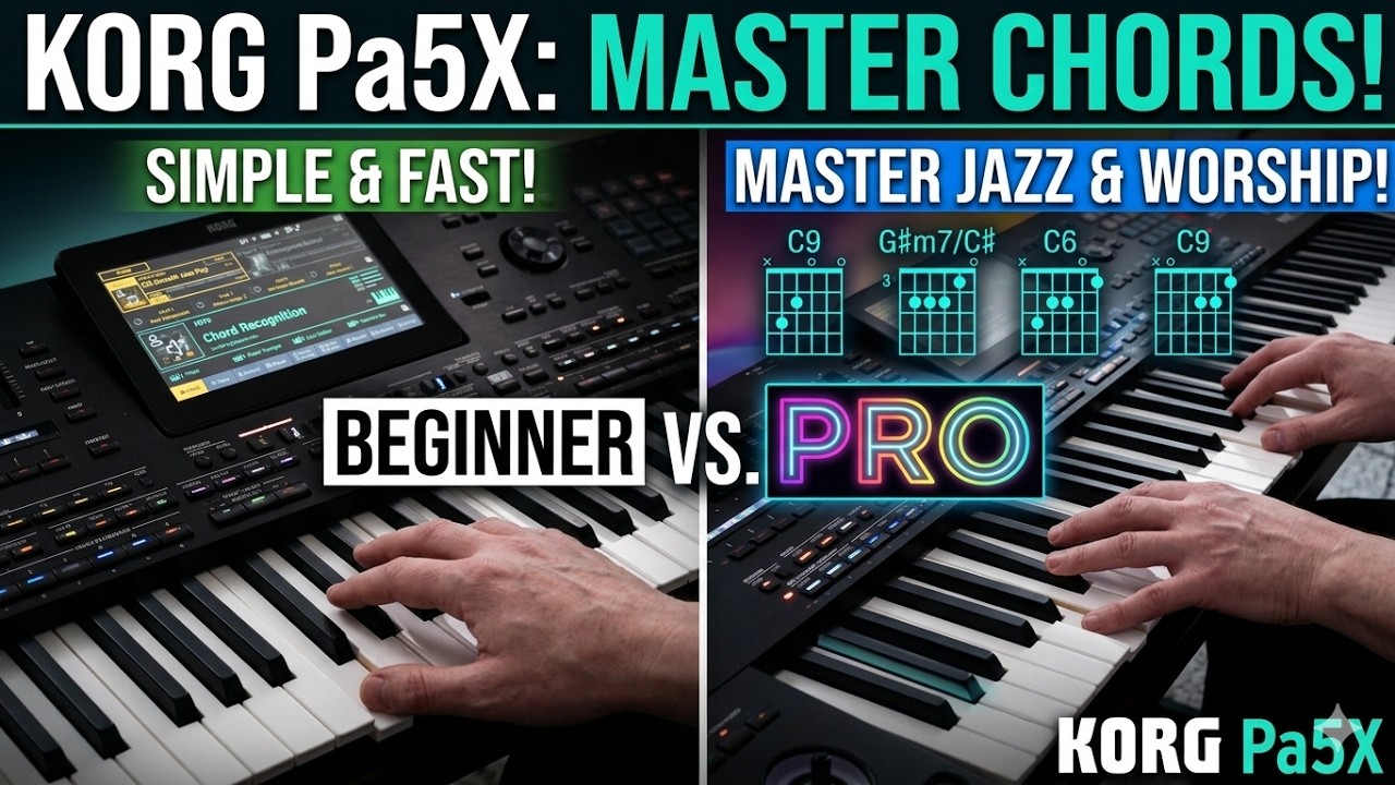 Korg Pa5X tutorial: how to use chord recognition - beginners to advanced
