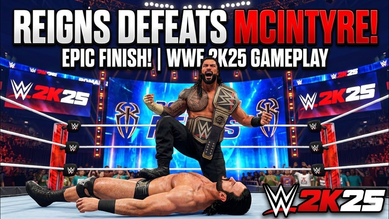 Roman Reigns DOMINATES Drew McIntyre! | WWE 2K25 Mobile Gameplay 👑