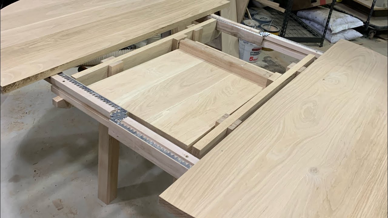 Building A Custom Round White Oak Table... With a Secret Butterfly Leaf