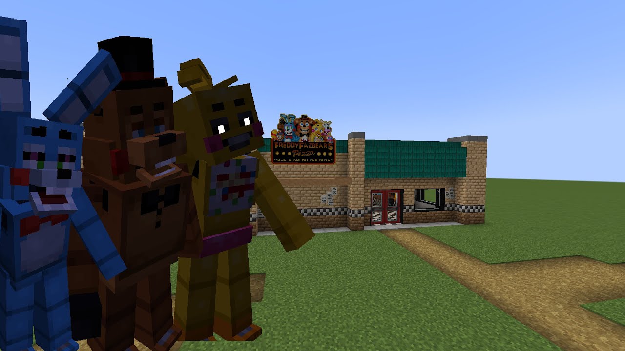 Spending The Night At The New And Improved Freddy's (Fnaf 2) [Management Wanted Minecraft Mod]