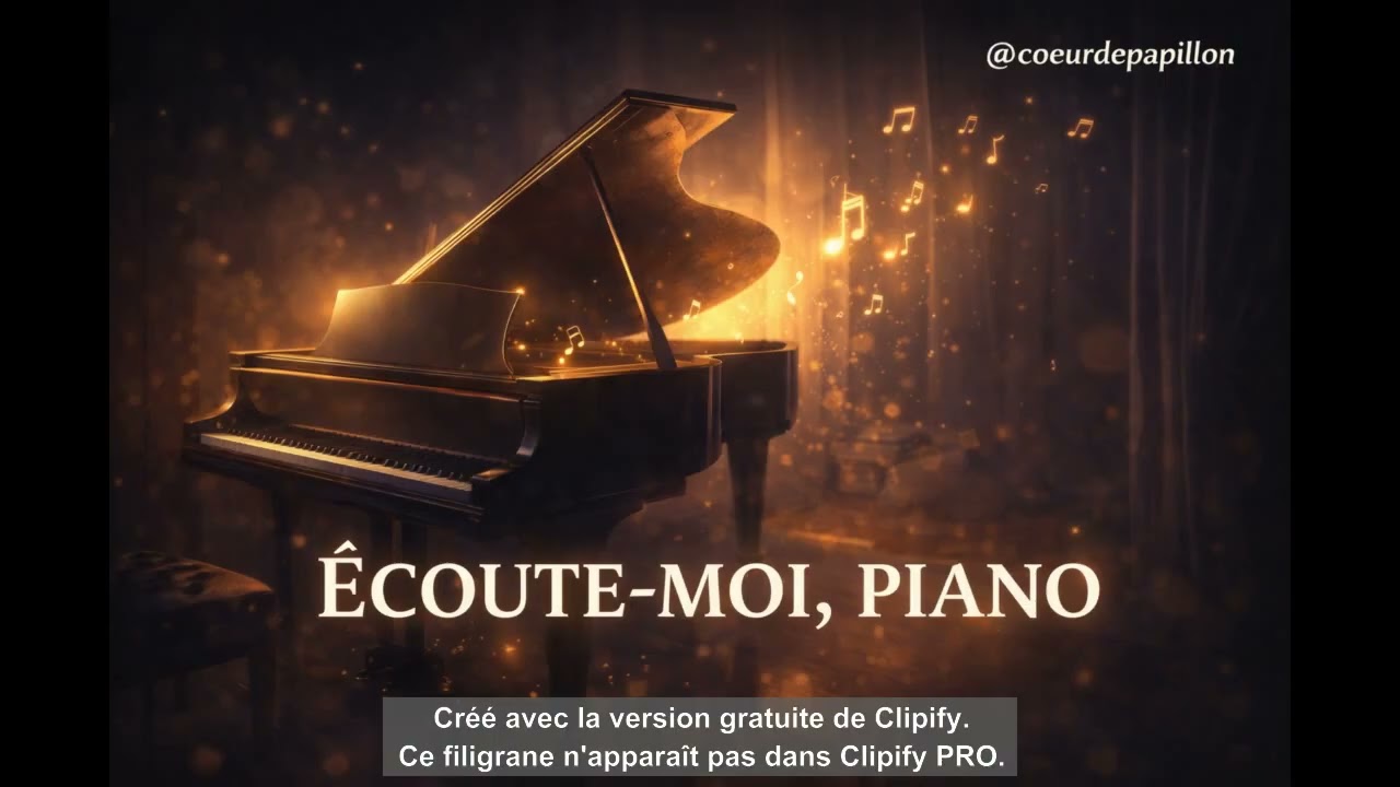 Écoute-moi, piano 🎹 | Chanson douce et apaisante