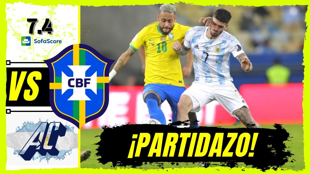 ¡PARTIDAZO! de Rodrigo De Paul VS ʙʀᴀsɪʟ (FINAL) | 10/07/2021