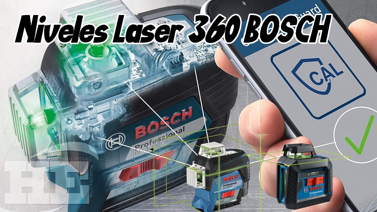 Niveles Laser 360 Bosch lineas verdes  GLL 220 G y GLL 380 CG