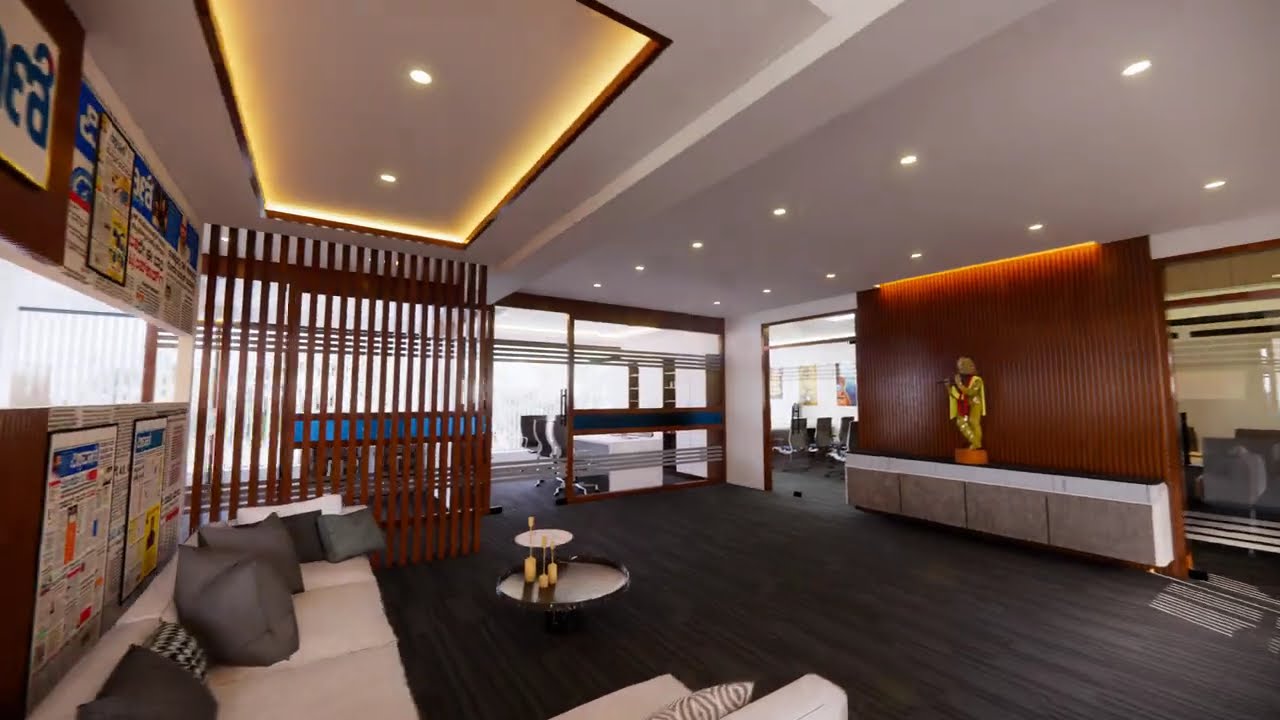 VISHWAVANI MAIN OFFICE INTERIORS - UPDATED