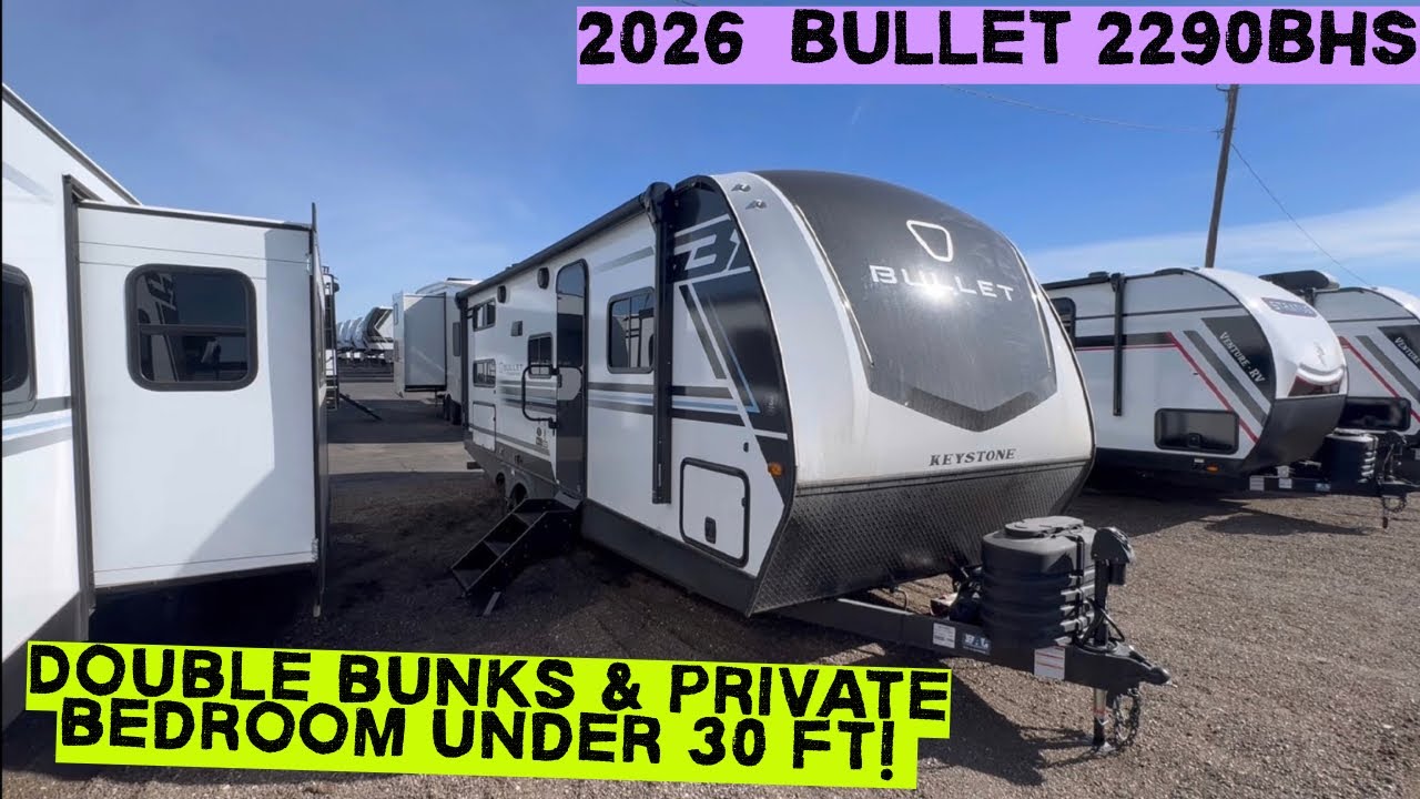 Double Bunks & A Slide Under 27ft.! 2026 Keystone Bullet 2290BHS