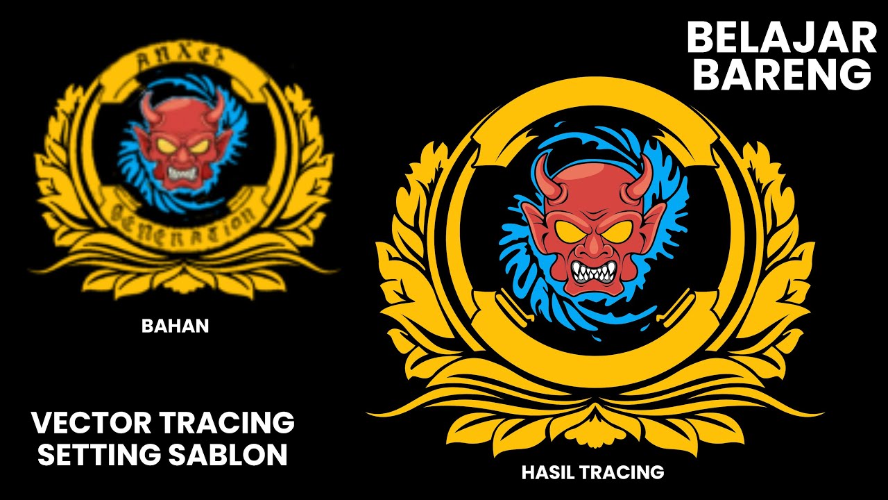 Vector Tracing Untuk Sablon - Tutorial Tracing - Tukang Tracing