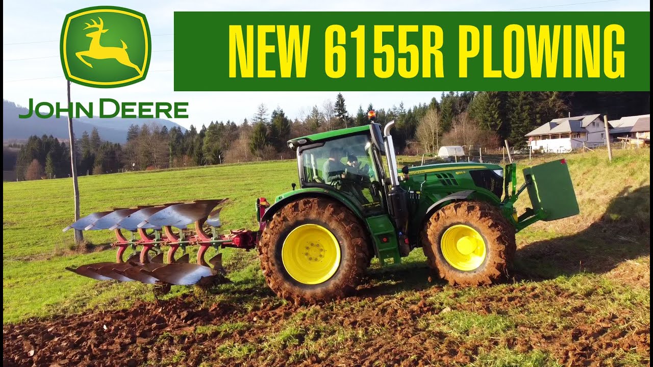 JOHN DEERE 6155R Ultimate edition - Orka [plowing] in Slovenia 2021 + Kverneland 4 furrow plow
