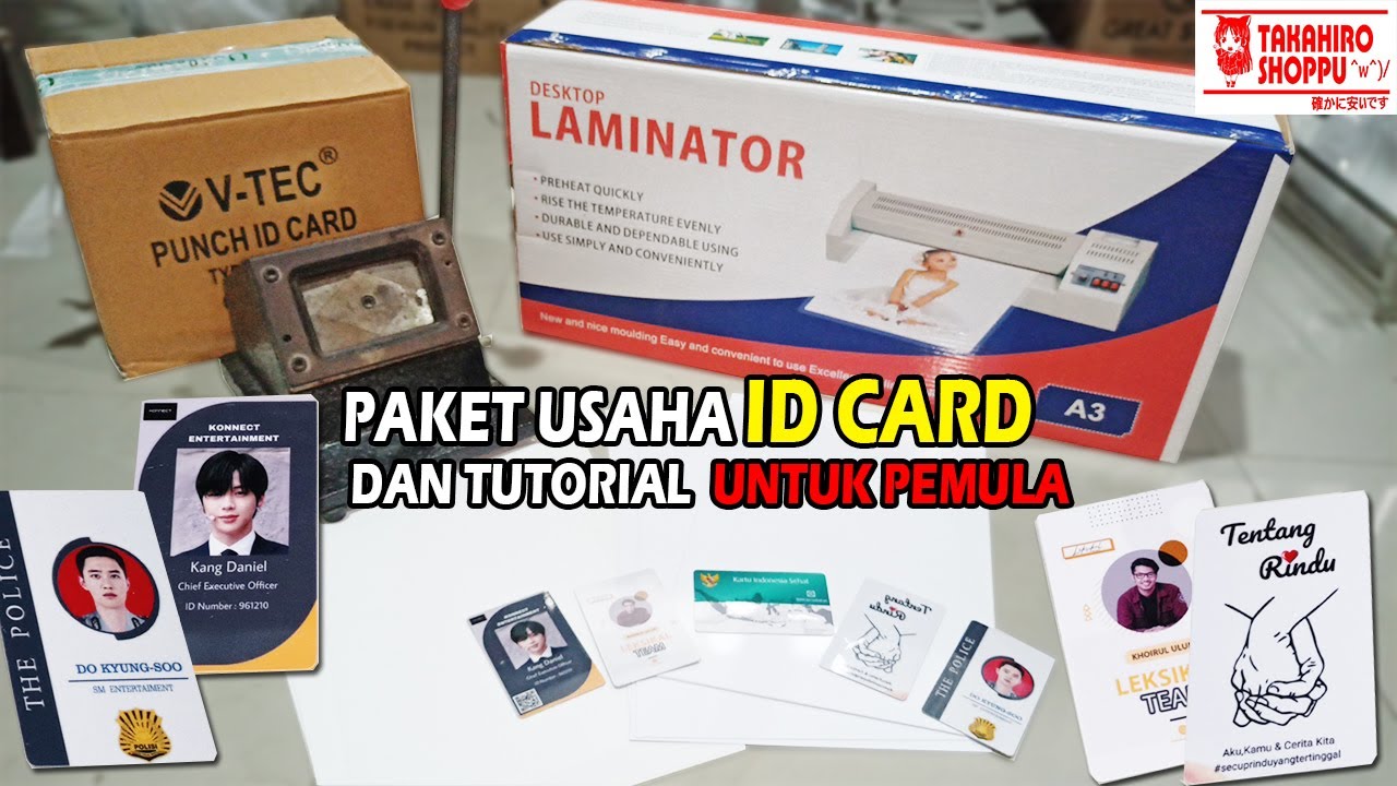 PAKET USAHA CETAK ID CARD UNTUK PEMULA (PERCETAKAN RUMAHAN)