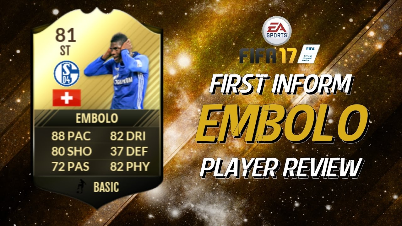FIFA 17: IF Striker Embolo (81) Player Review + In Game Stats