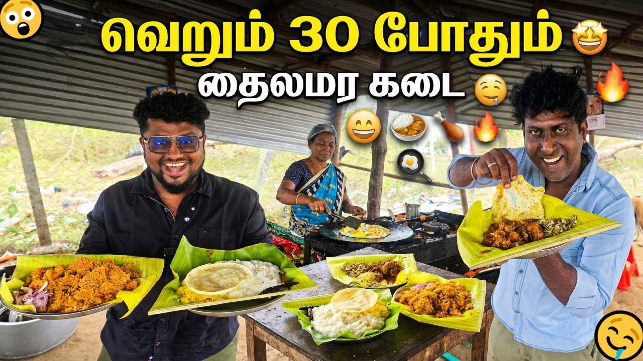 30 ரூபாய்க்கு சாப்பாடு?🔥😱 THAILA Mara Kadai - Budget Food in Chennai! | Tamil Food Review