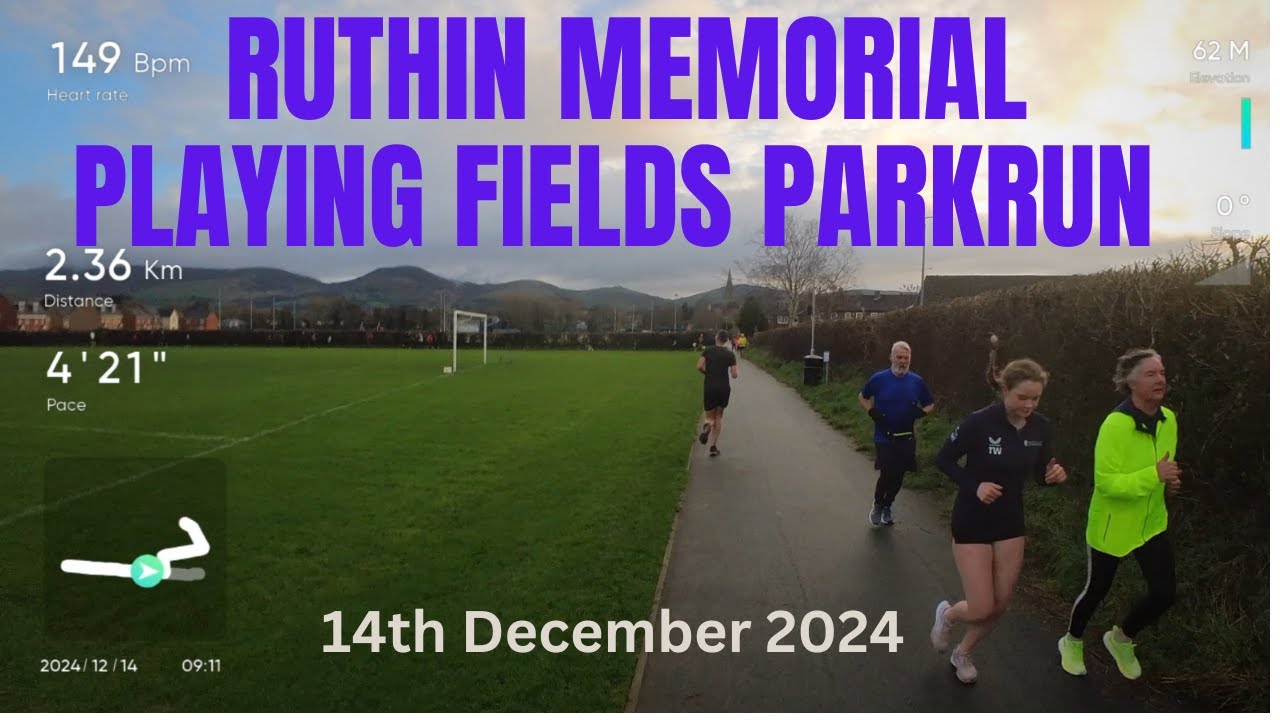 Ruthin Memorial Playing Fields parkrun 14/12/2024: 22 minute North Wales 5k POV