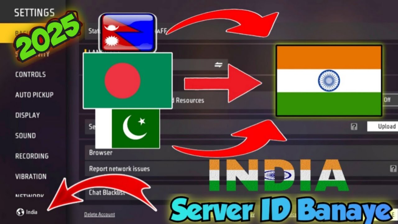 India Server Free Fire Id Kaise Banaye | How to make India Server ID in Free fire