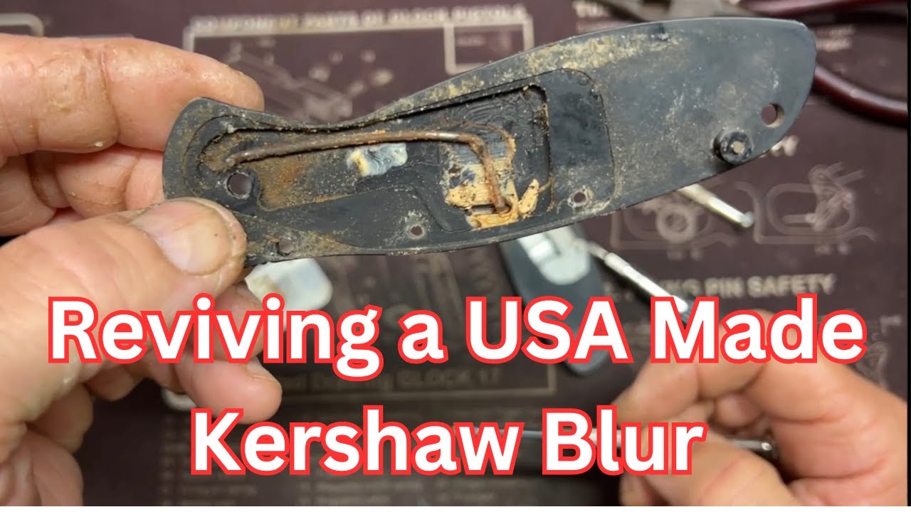 Reviving a USA Made 1670 Kershaw Blur: Repairing a Broken Tip, Deep Cleaning, and Creative Screw Fix