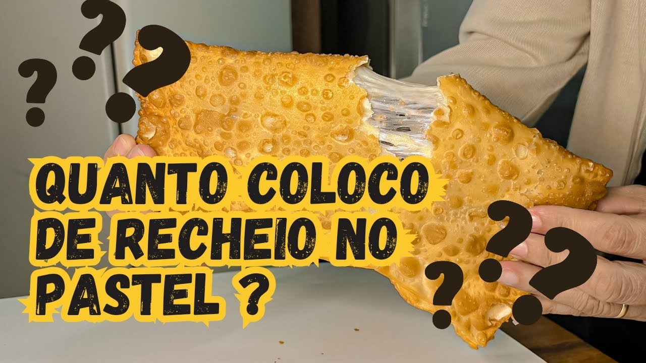 A quantidade certa de recheio no pastel