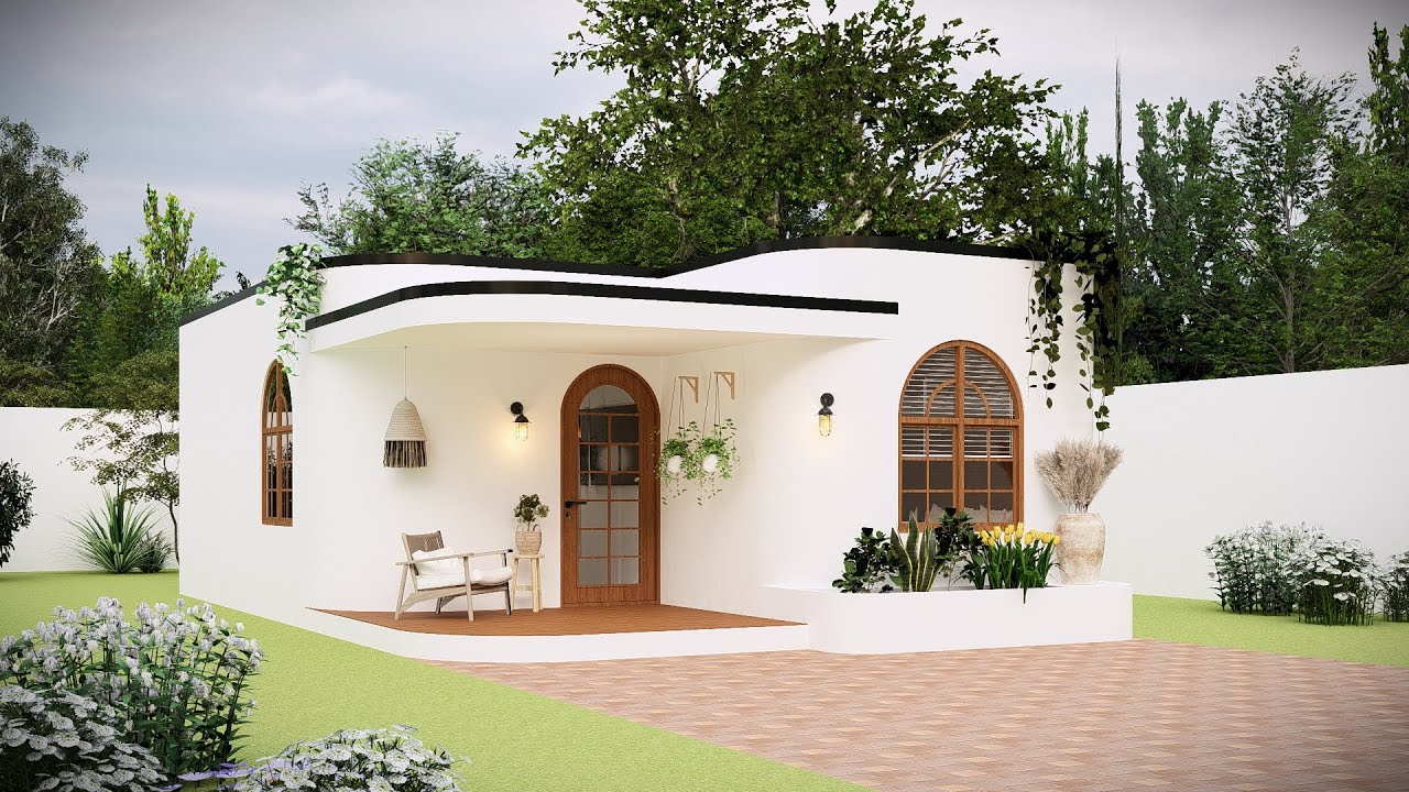 Cozy Small House 9x6m | 2-Bedroom Minimalist Design