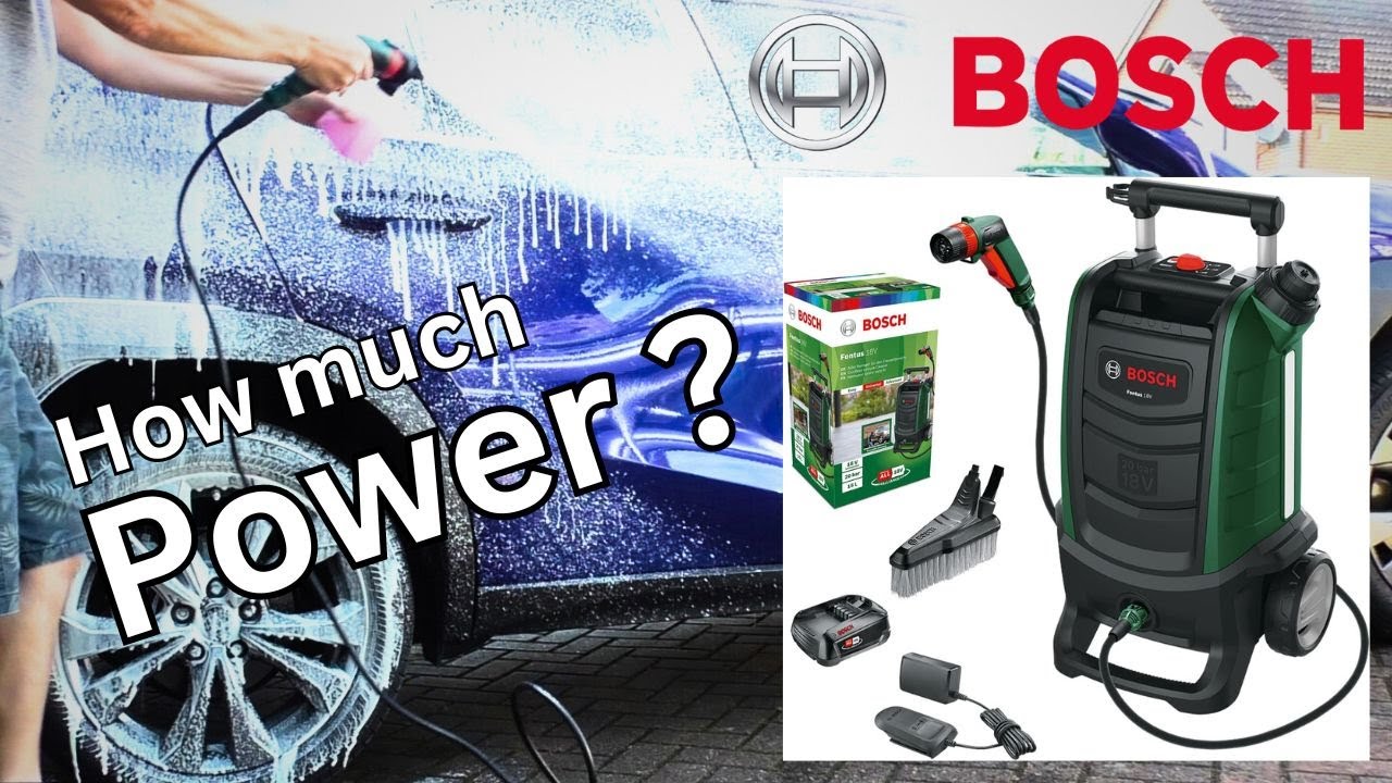 Bosch Fontus Cordless 18v Pressure Washer.  SNOW FOAM. Verified Purchase REVIEW
