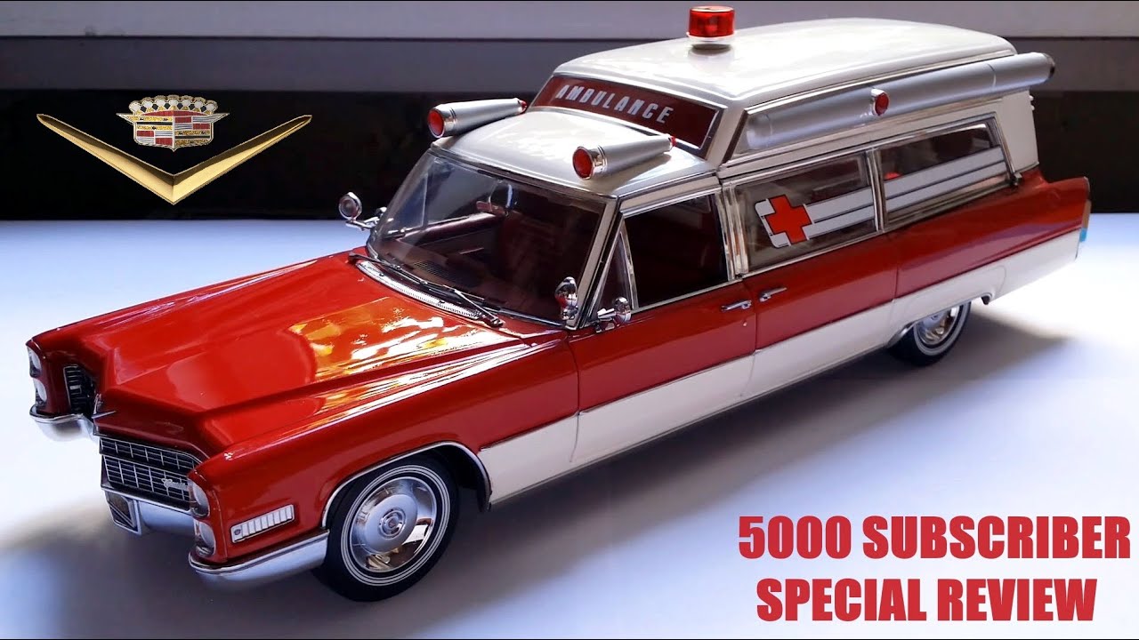 Reviewing the 1/18 Cadillac Ambulance (1966) by Precision vs. Greenlight