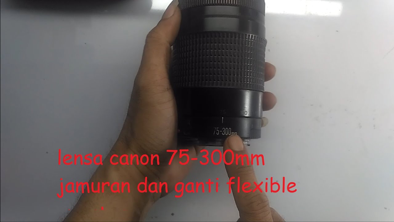 Lensa canon 75-300mm jamuran dan ganti flexible apperture