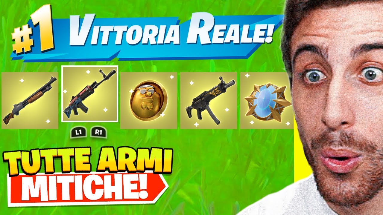 Prendo TUTTE le Armi MITICHE del Capitolo 5 in 1 Partita e VINCO! Stagione 1 Capitolo 5 Fortnite ITA