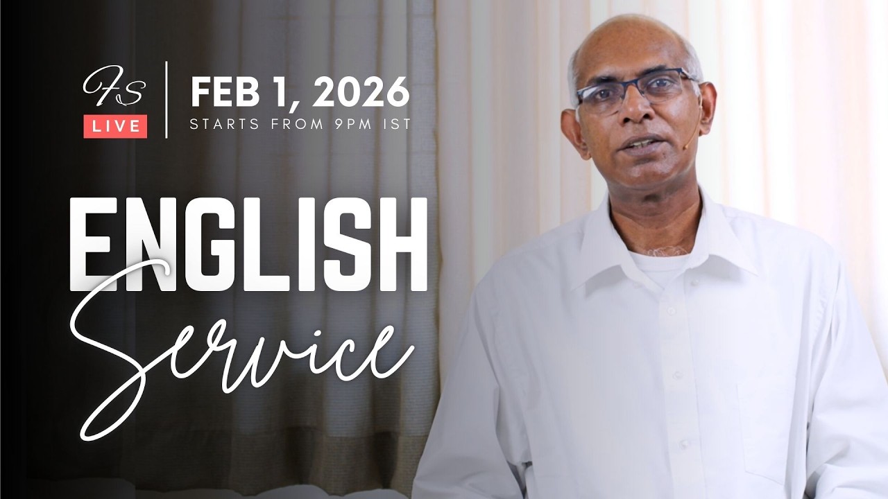 Join us for our English Worship Service | Starts from 9:00pm IST