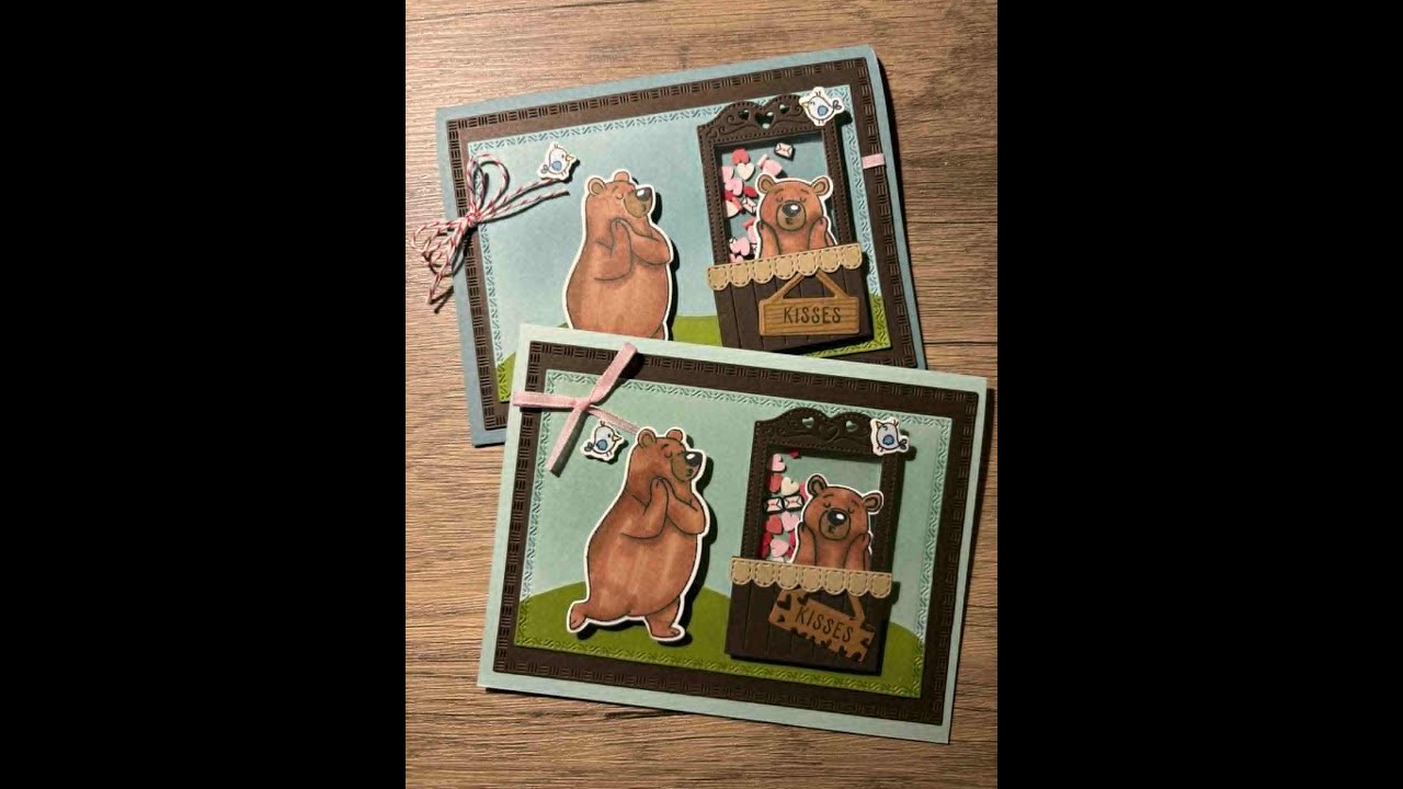 Valentine Kisses Shaker Card Tutorial | Handmade Valentine Card Project 3